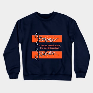 Gemini Astrology Tee Crewneck Sweatshirt